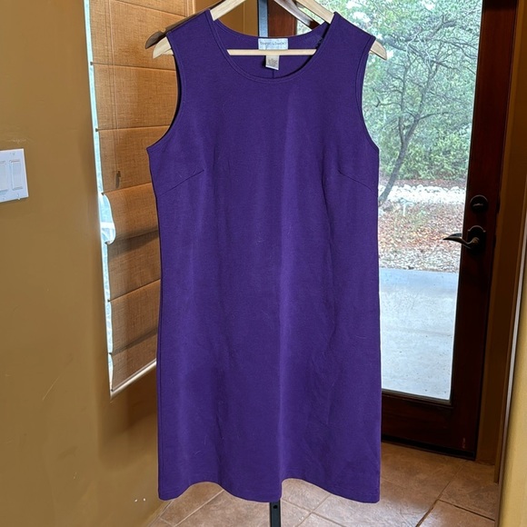 Draper’s and Damon’s Petites Purple Sleeveless Knee Length Dress Size PL - Picture 1 of 5